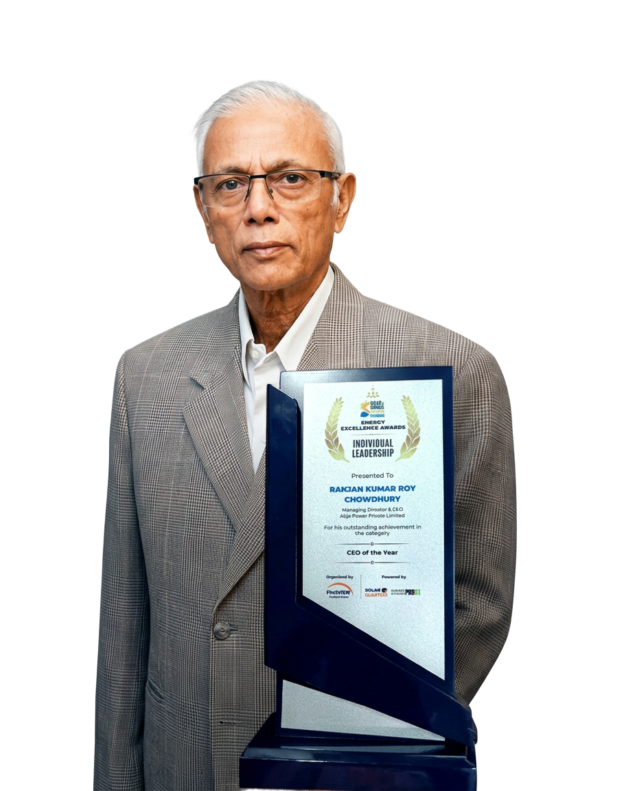 Mr. R.K. Roy Chowdhury with the CEO of the Year 2026 Energy Excellence Award